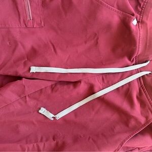 Figs Womens Burgundy Jogger Pants